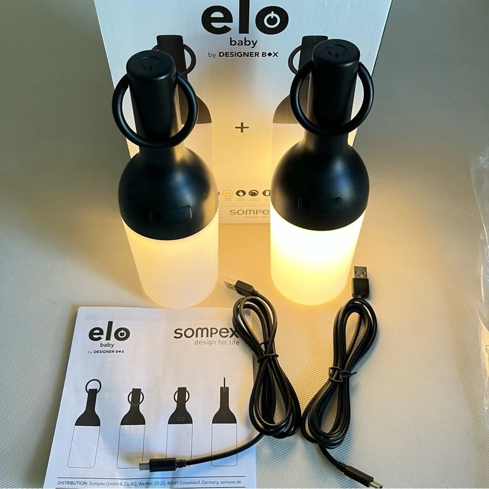 2 Elo Baby DesignerBox LED Rechargeable Lamps